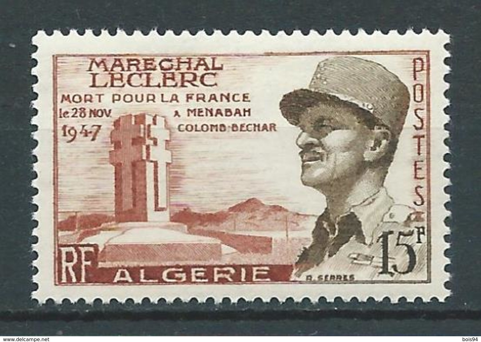 ALGERIE 1956 . N° 338 . Neuf ** (MNH) - Unused Stamps