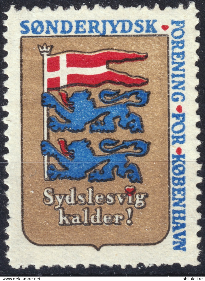 DANEMARK / DENMARK - 1920 "SØNDERJYDSK FORENING FOR KOBENHAVN / Sydslesvig Kalder" Stamp (South Jutland Fund) Mint* - Nuevos