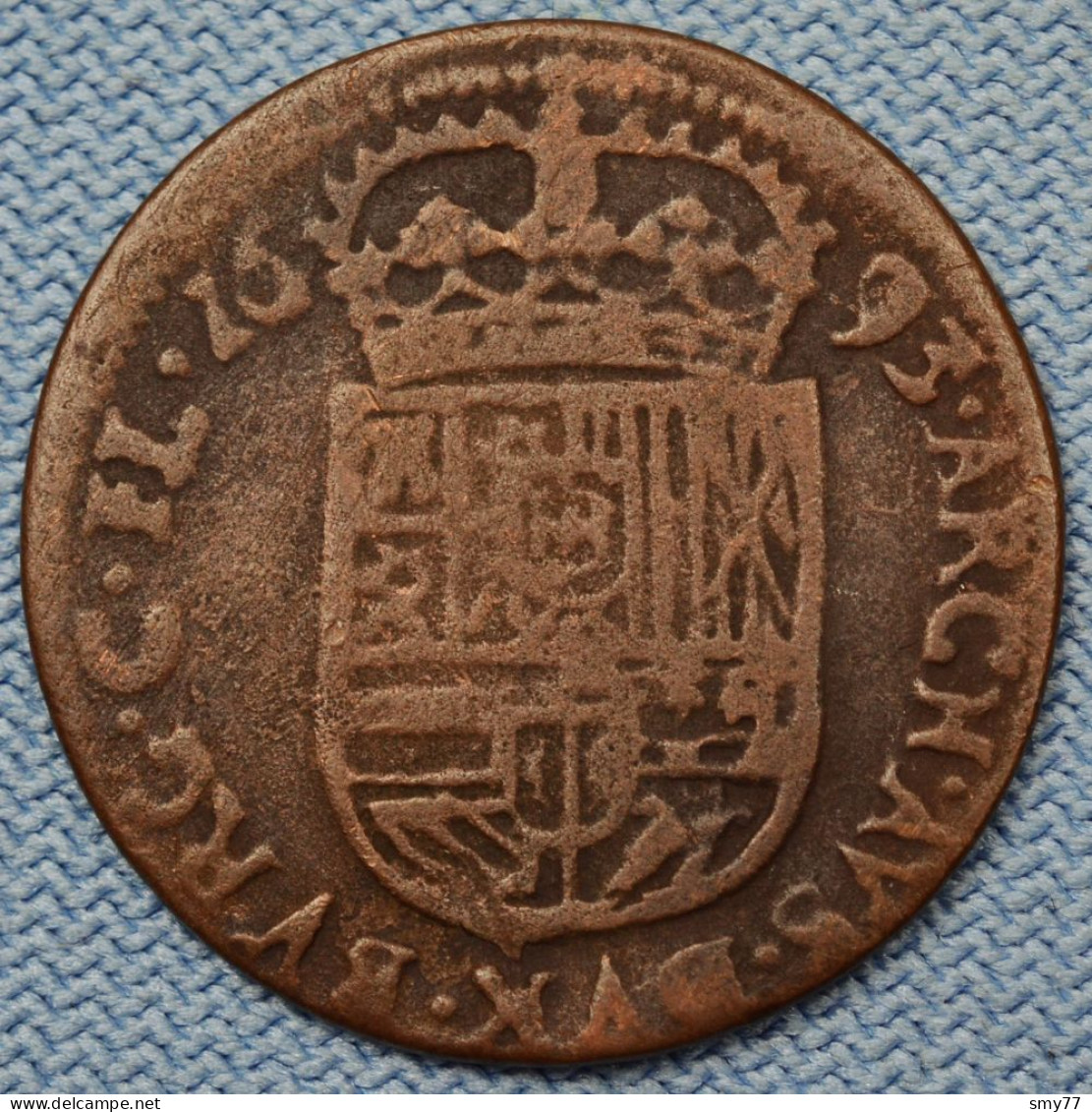 Vlaanderen / Flandre • Liard  / Oort 1693 • Charles II / Karel II • Spanish Netherlands  • [24-566] - 1556-1713 Spanische Niederlande