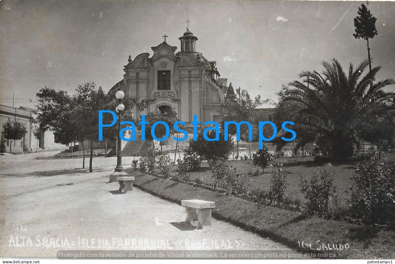 226668 ARGENTINA CORDOBA ALTA GRACIA CHURCH IGLESIA PARROQUIAL POSTAL POSTCARD - Argentinien