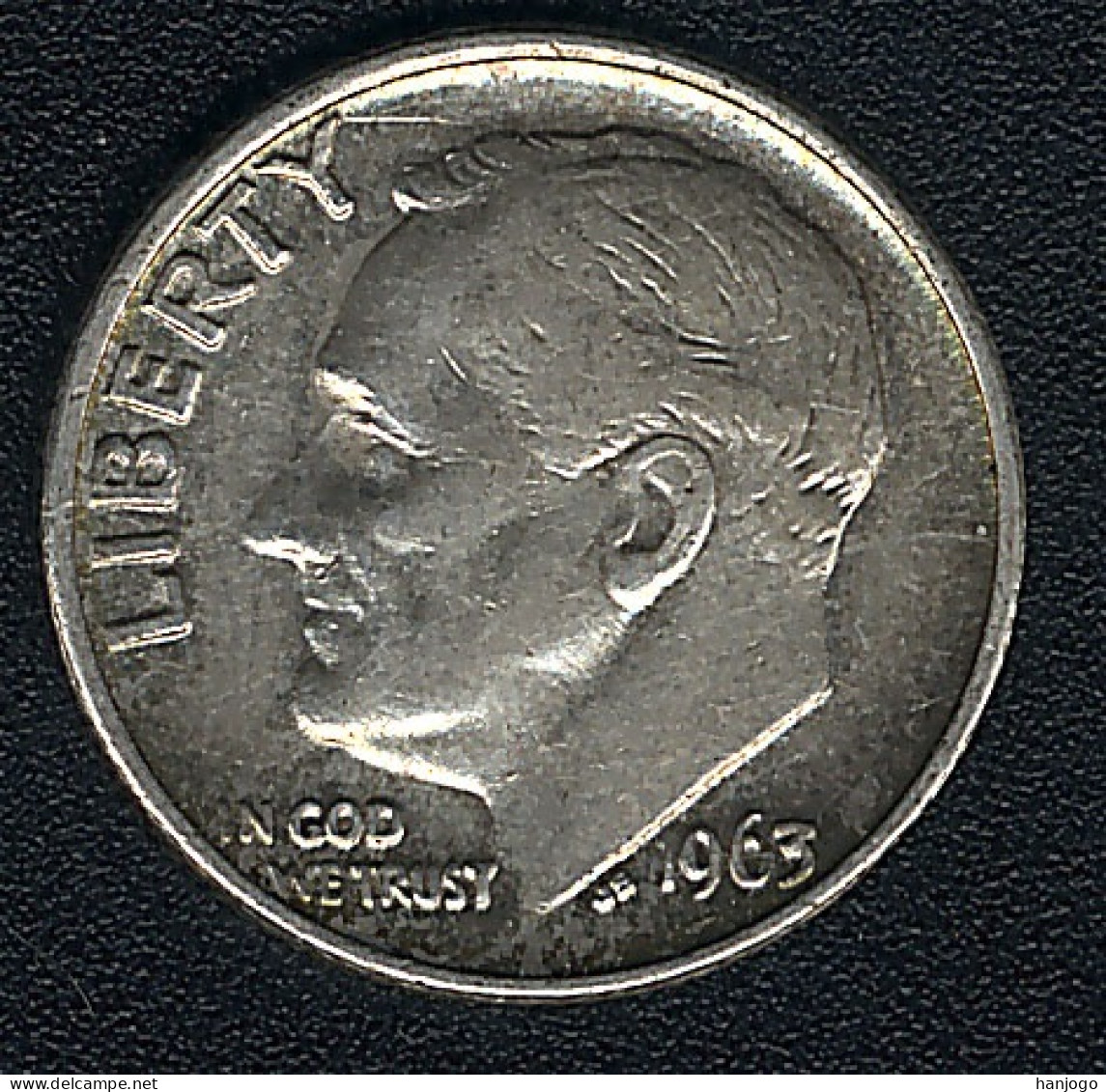 USA, 1 Dime 1963 Ohne Mzz, Silber - 1946-...: Roosevelt