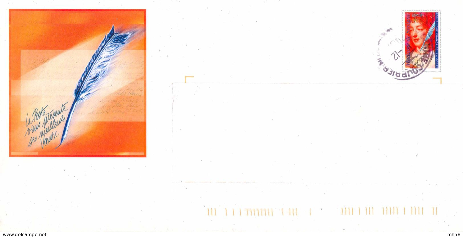 Entier FRANCE - PAP Enveloppe Service HORS COMMERCE Oblitéré En 200? - Voeux Postiers 1997 - TVP Madame De Sévigné - Prêts-à-poster: TSC Et Repiquages Semi-officiels