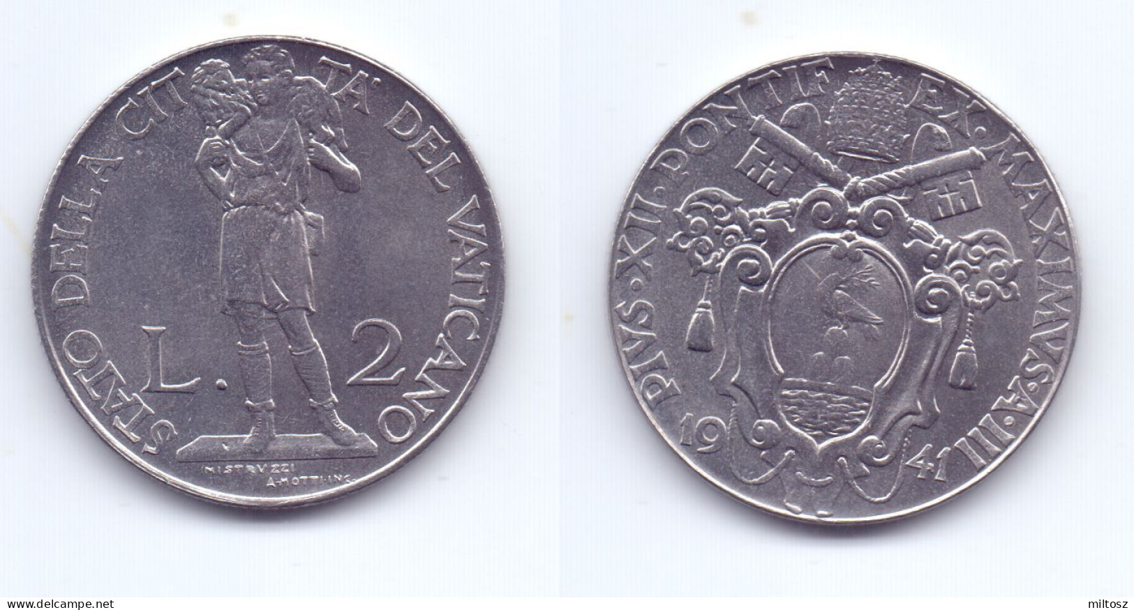 Vatican 2 Lire 1941 - Vatikan