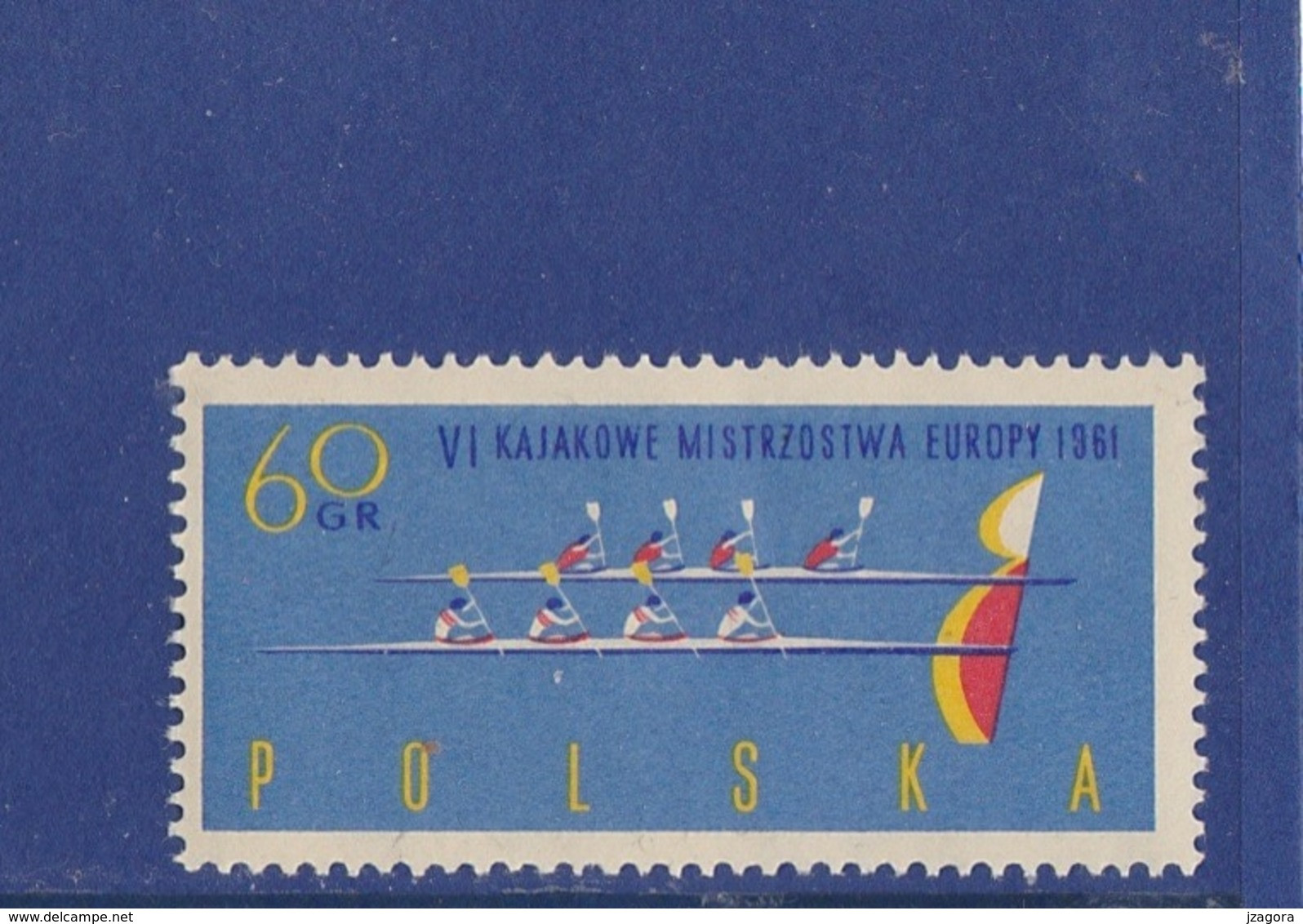 WATER SPORTS KAYAKING Kajakfahren Faire Du Kayak EUROPA CHAMPIONSCHIP POLAND POLEN POLOGNE1961 Mi 1255 MNH ROWING - Kanu