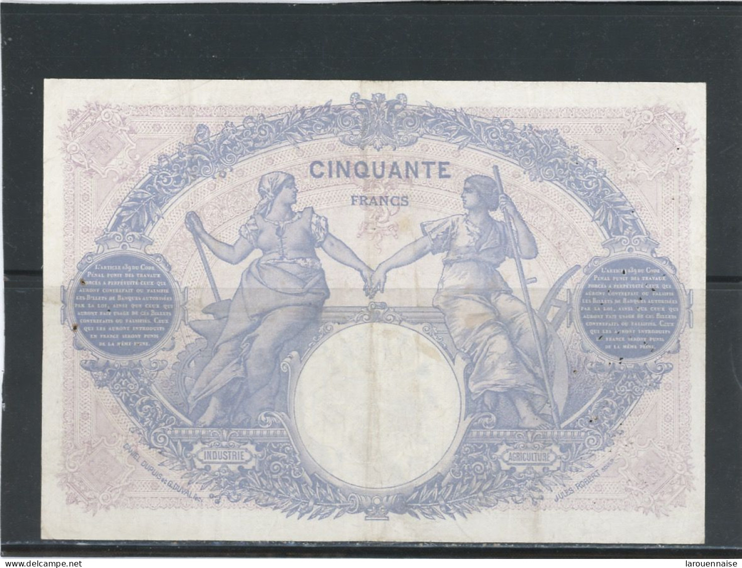 FRANCE -50F BLEU ET ROSE -25-4-1921 -F.14-34 -ETAT TTB - 50 F 1889-1927 ''Bleu Et Rose''