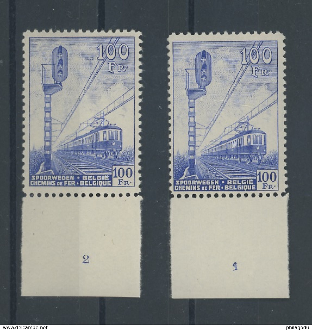 Ch De Fer. 263 **  ++ Planches 1 & 2 Postfris - ....-1960