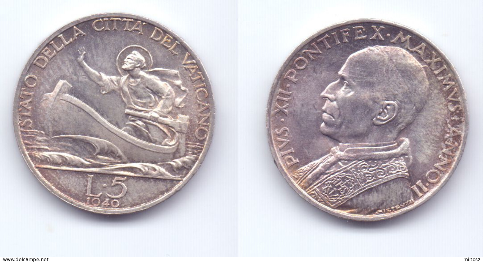 Vatican 5 Lire 1940 - Vaticano (Ciudad Del)