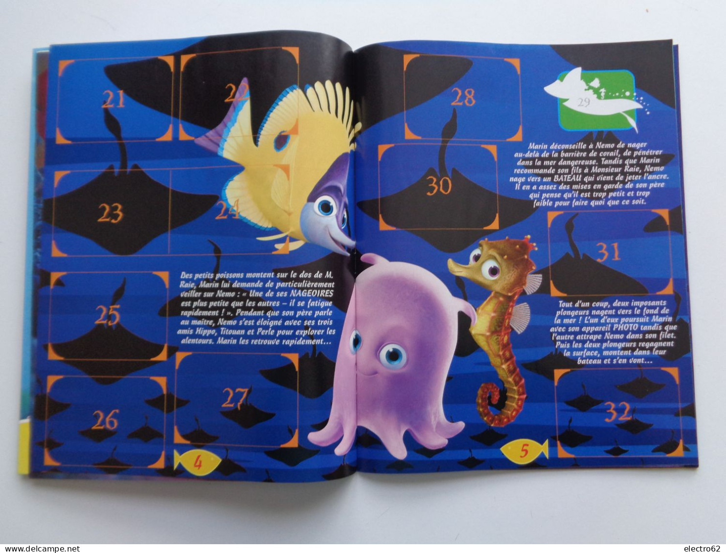 PANINI DISNEY Album NEMO VIDE Poisson Tortue - Französische Ausgabe