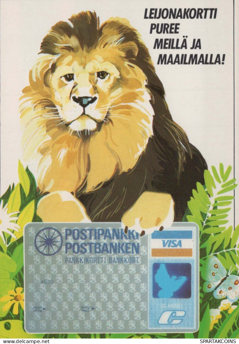 LION Tier Vintage Ansichtskarte Postkarte CPSM #PBS062.DE - Leeuwen