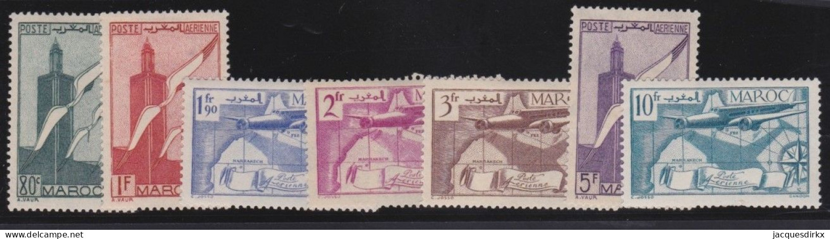 Maroc   .  Y&T   .    PA  43/49   .      *    .    Neuf Avec Gomme - Airmail