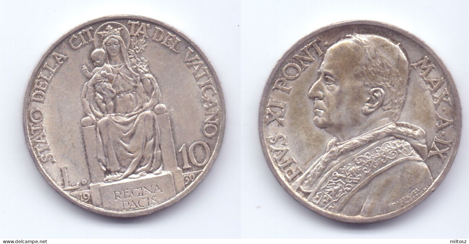 Vatican 10 Lire 1930 - Vatikan