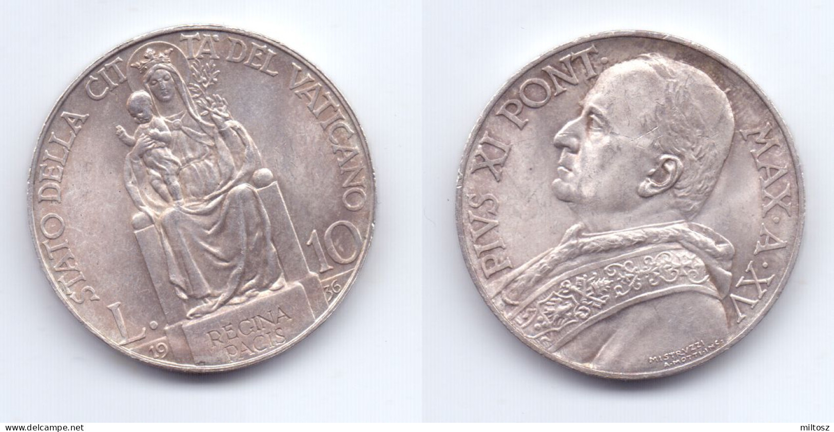 Vatican 10 Lire 1936 - Vatican