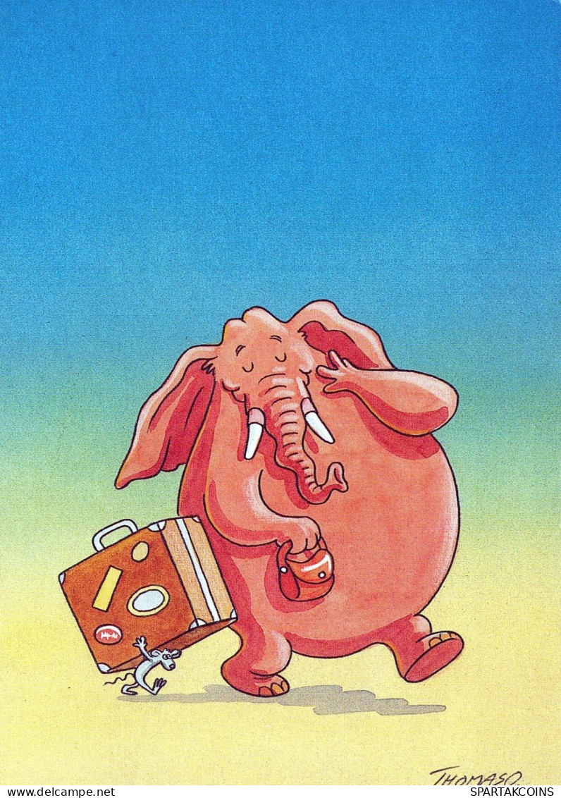 ELEFANTE Animales Vintage Tarjeta Postal CPSM #PBS754.ES - Éléphants