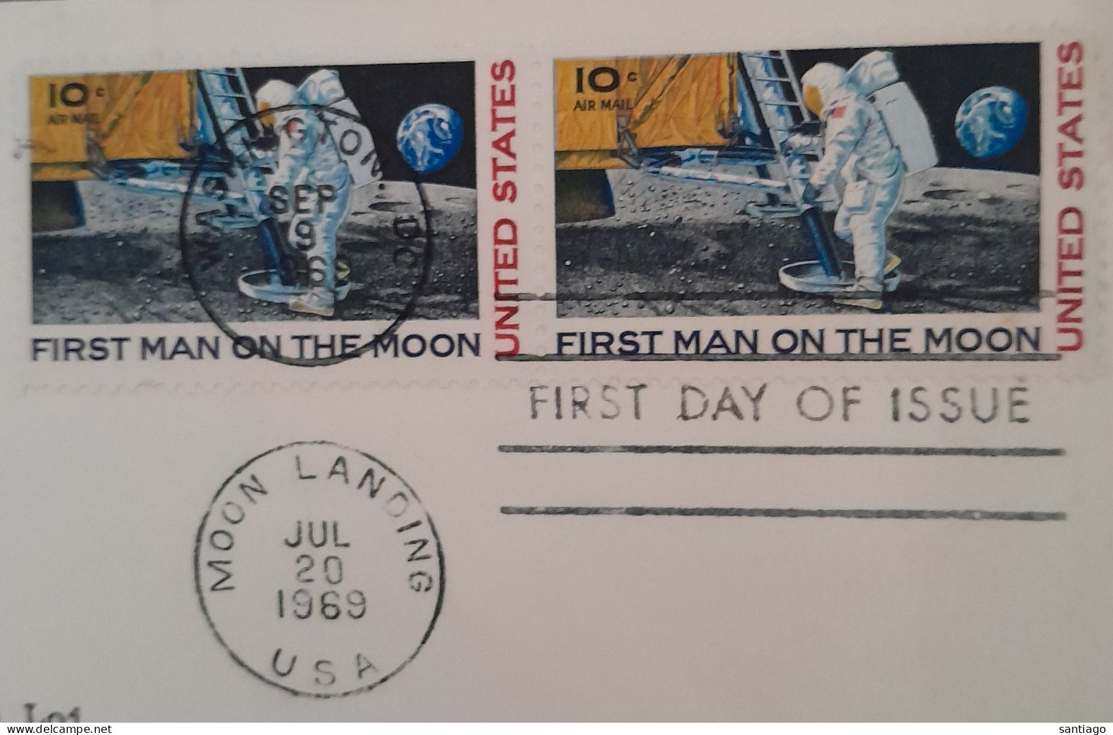 USA  FDC   Moon Landing 20 Jul 1969 - Briefe U. Dokumente