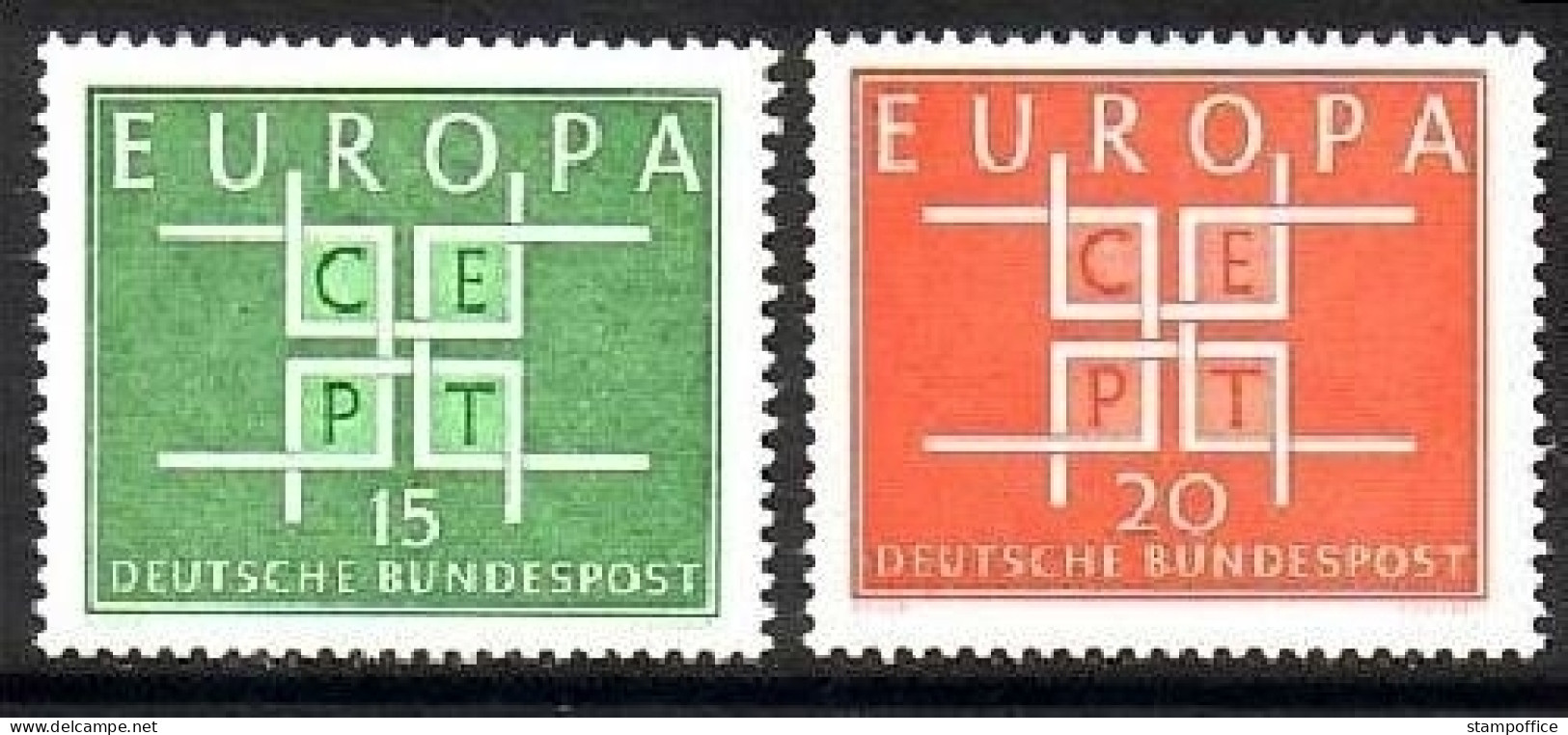 DEUTSCHLAND MI-NR. 406-407 POSTFRISCH(MINT) EUROPA 1963 - 1963