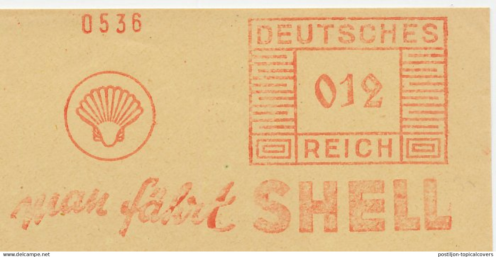 Meter Cut Deutsches Reich / Germany 1943 Shell - Sonstige & Ohne Zuordnung