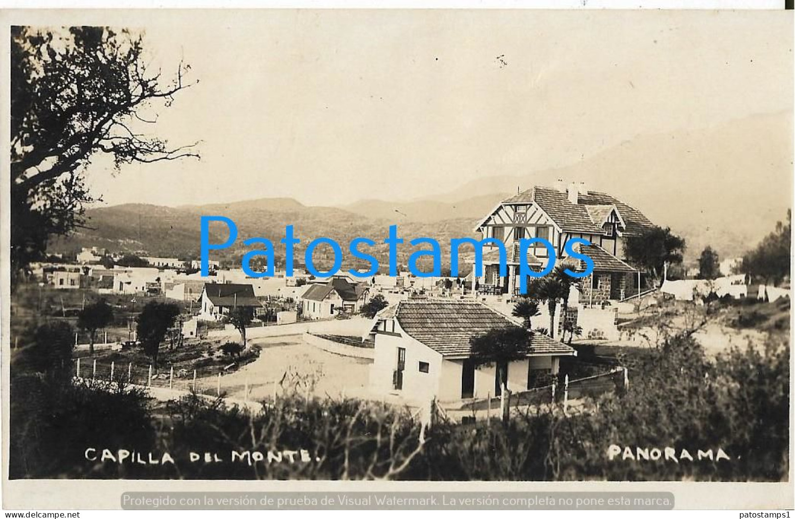 226677 ARGENTINA CORDOBA CAPILLA DEL MONTE PANORAMA POSTAL POSTCARD - Argentinien