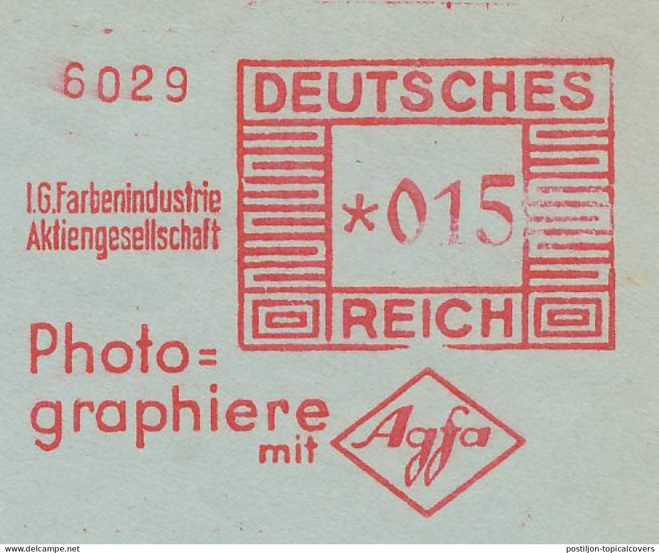 Meter Cut Deutsches Reich / Germany 1931 Agfa Film - Fotografía
