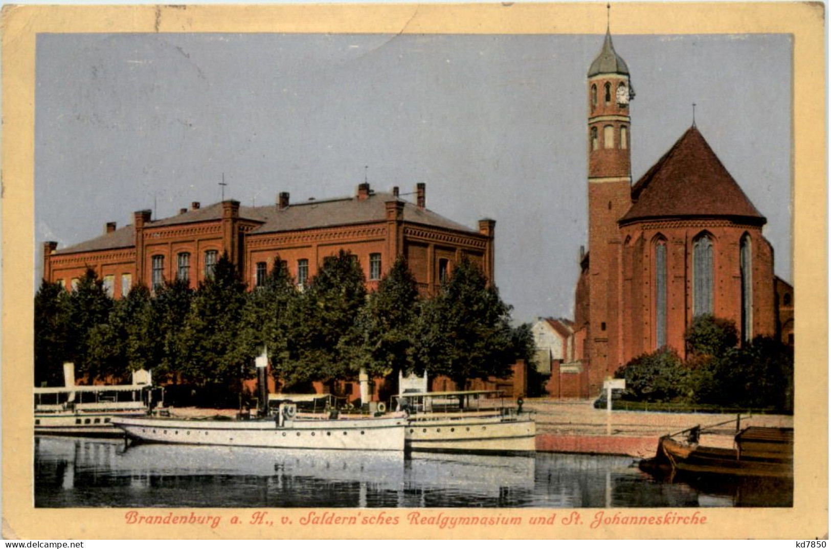 Brandenburg (Havel) , Saldernsches Realgymnasium Und St. Johanneskirche - Brandenburg