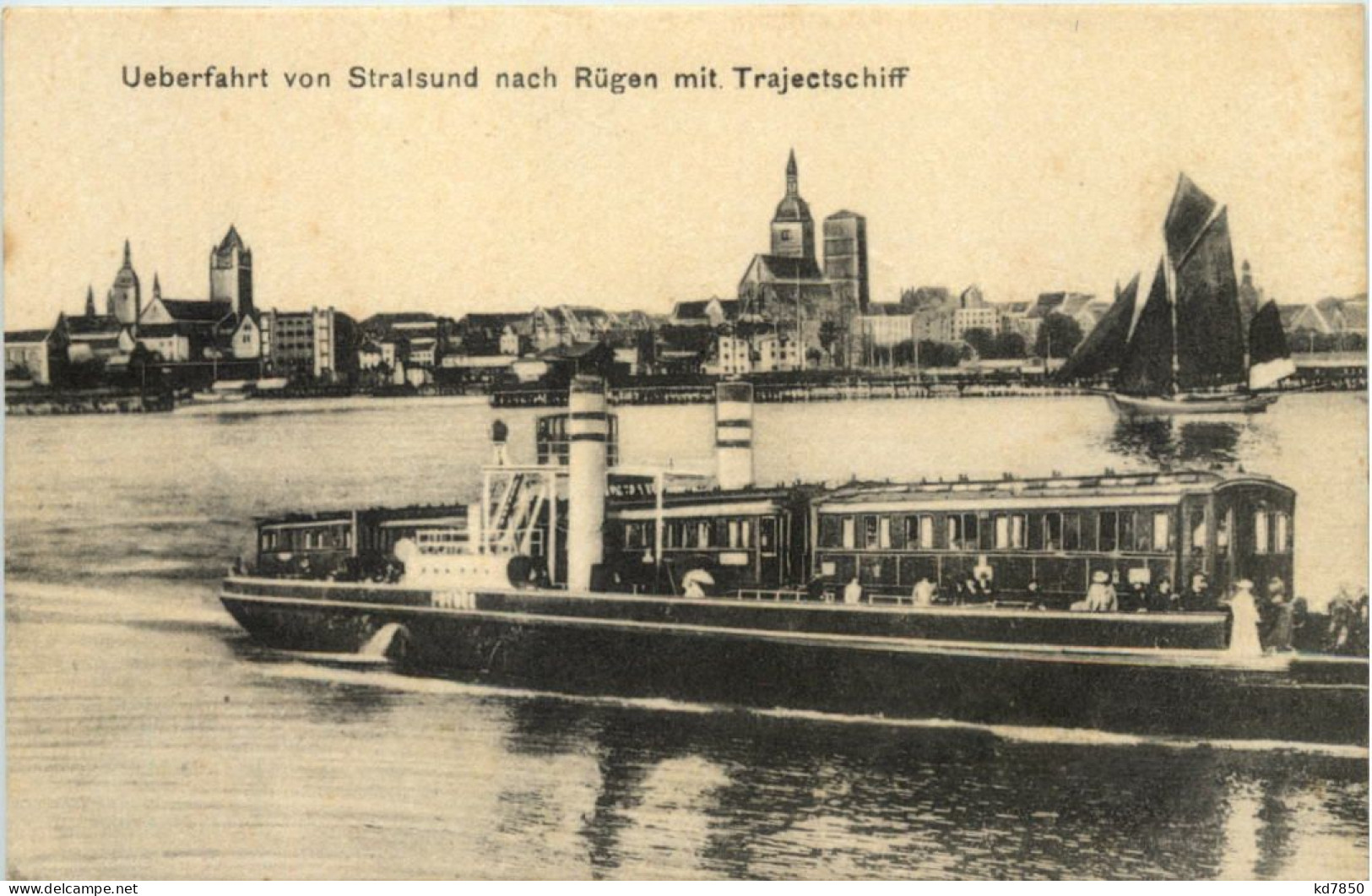 Überfahrt Stralsund-Altefähr Auf Rügen Mit Dem Trajektschiff - Stralsund
