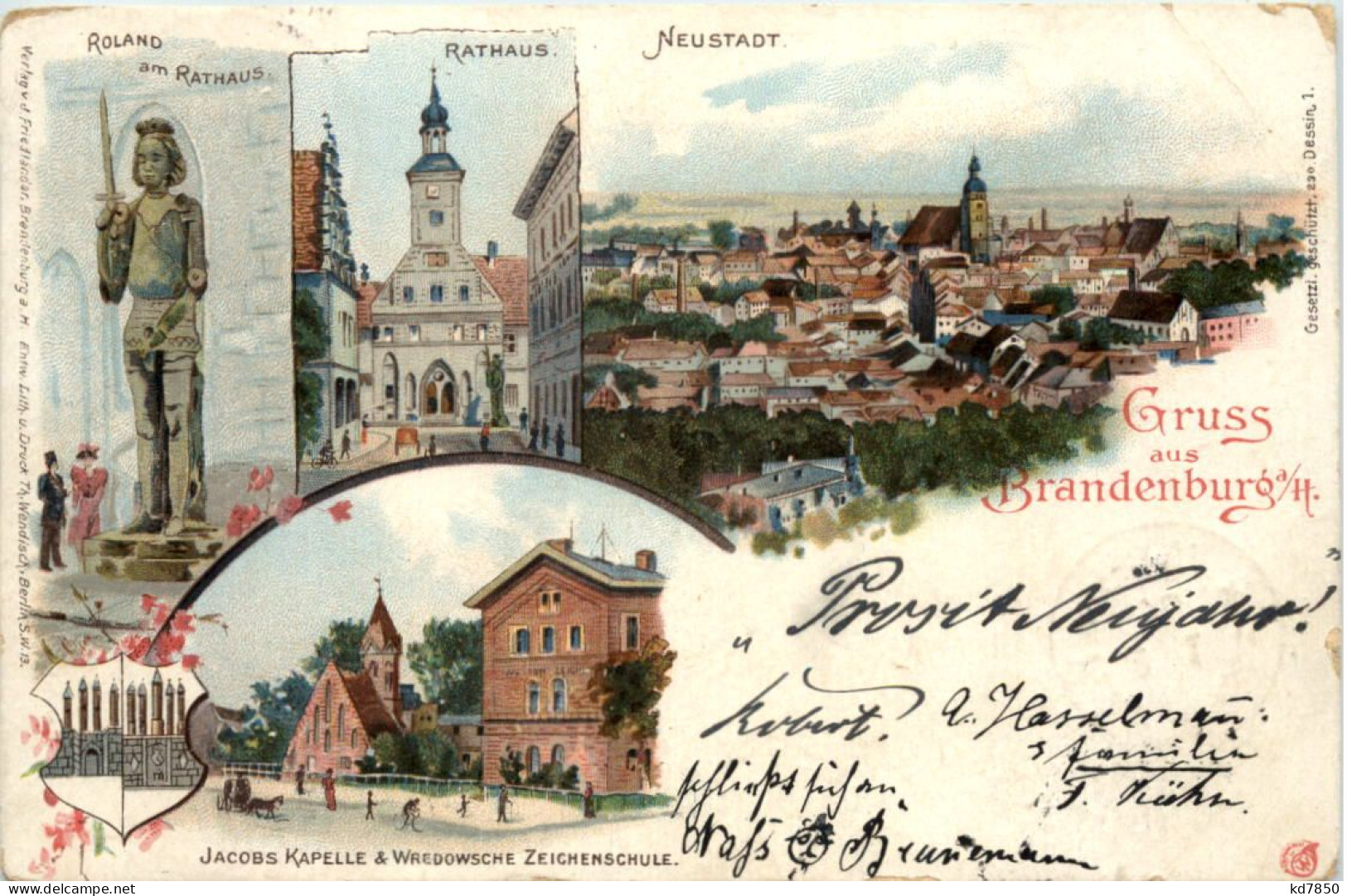 Gruss Aus Brandenburg - Litho - Brandenburg