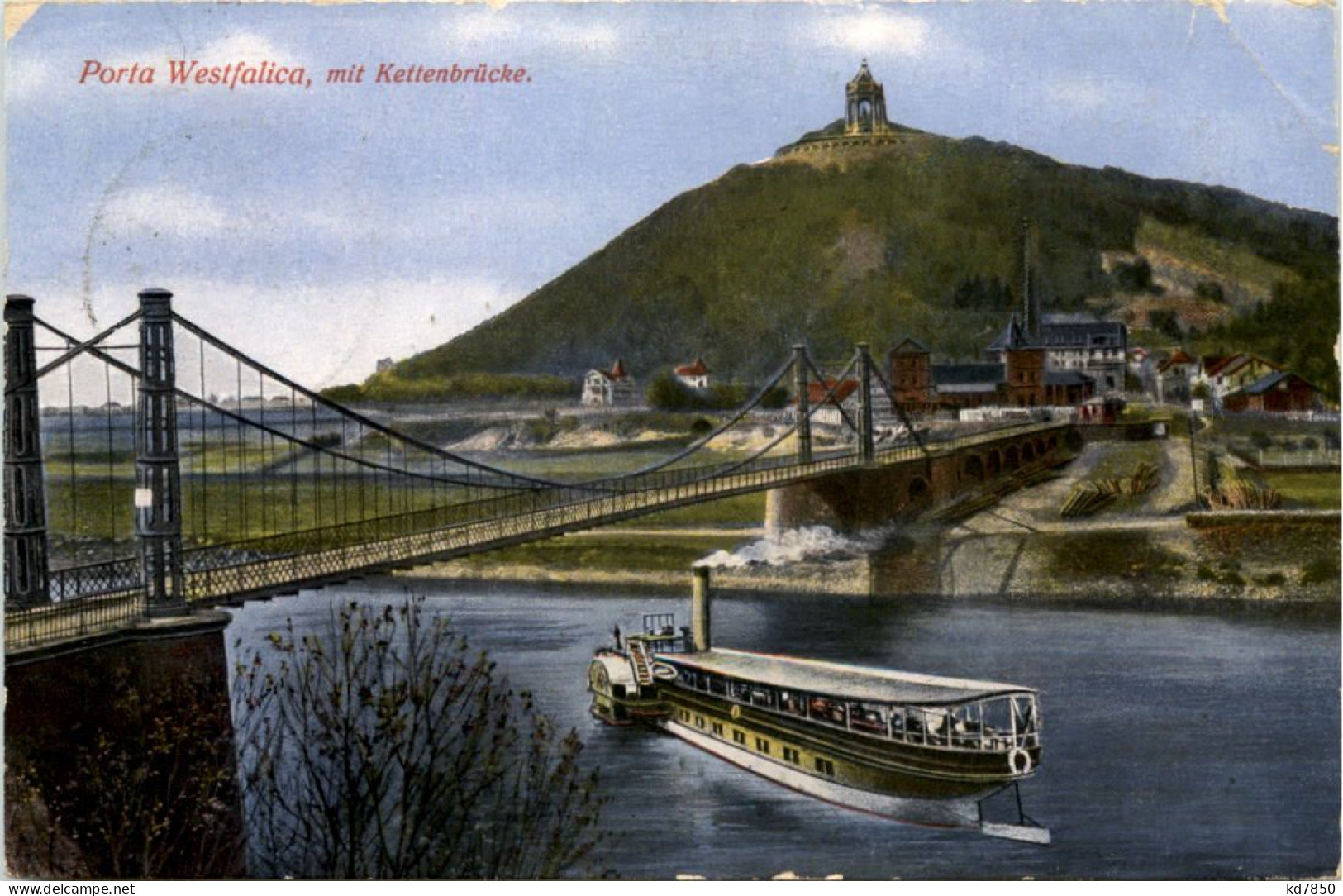 Porta Westfalica, Mit Kettenbrücke - Porta Westfalica