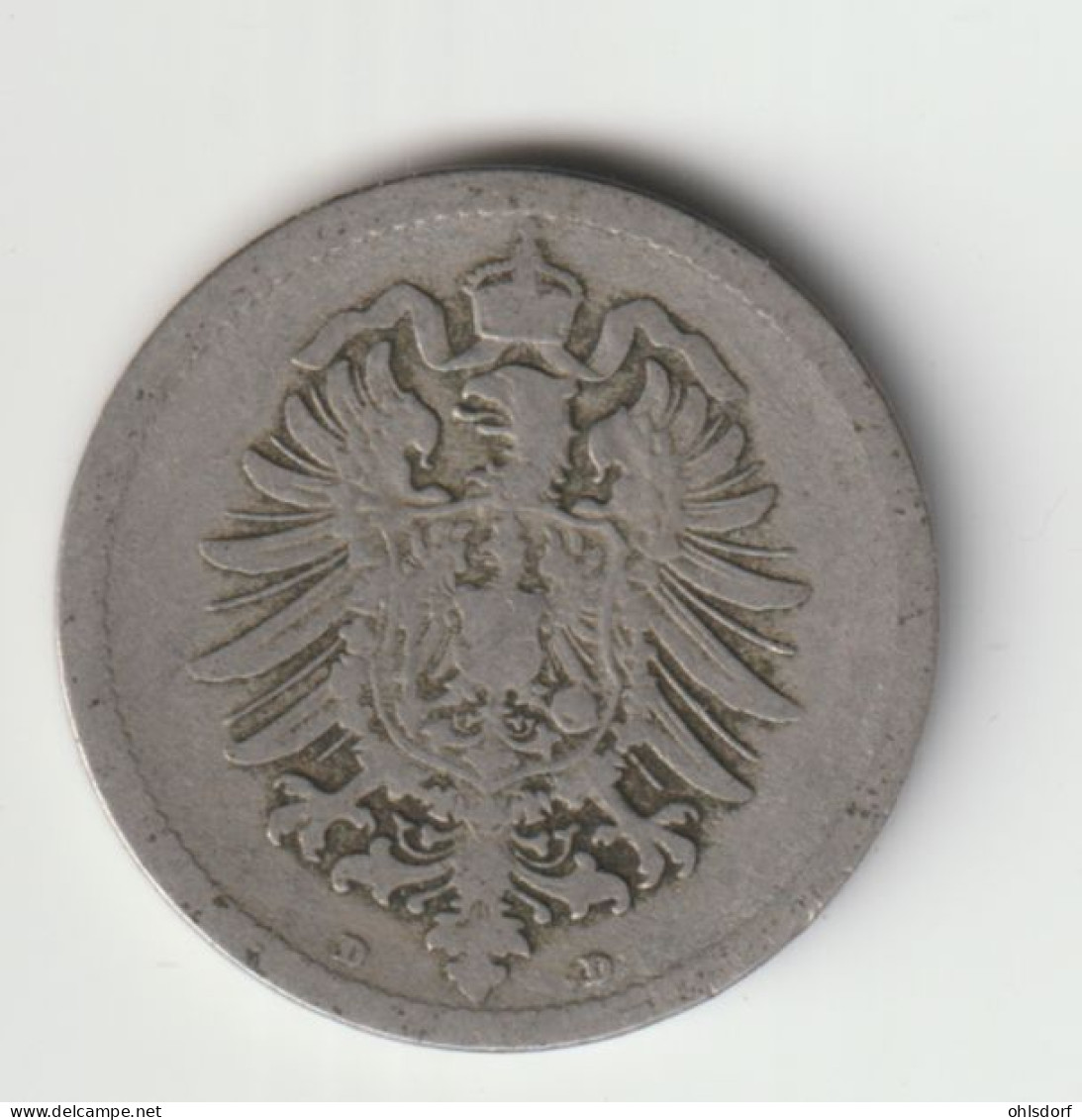 DEUTSCHES REICH 1876 D: 10 Pfennig, KM 4 - 10 Pfennig