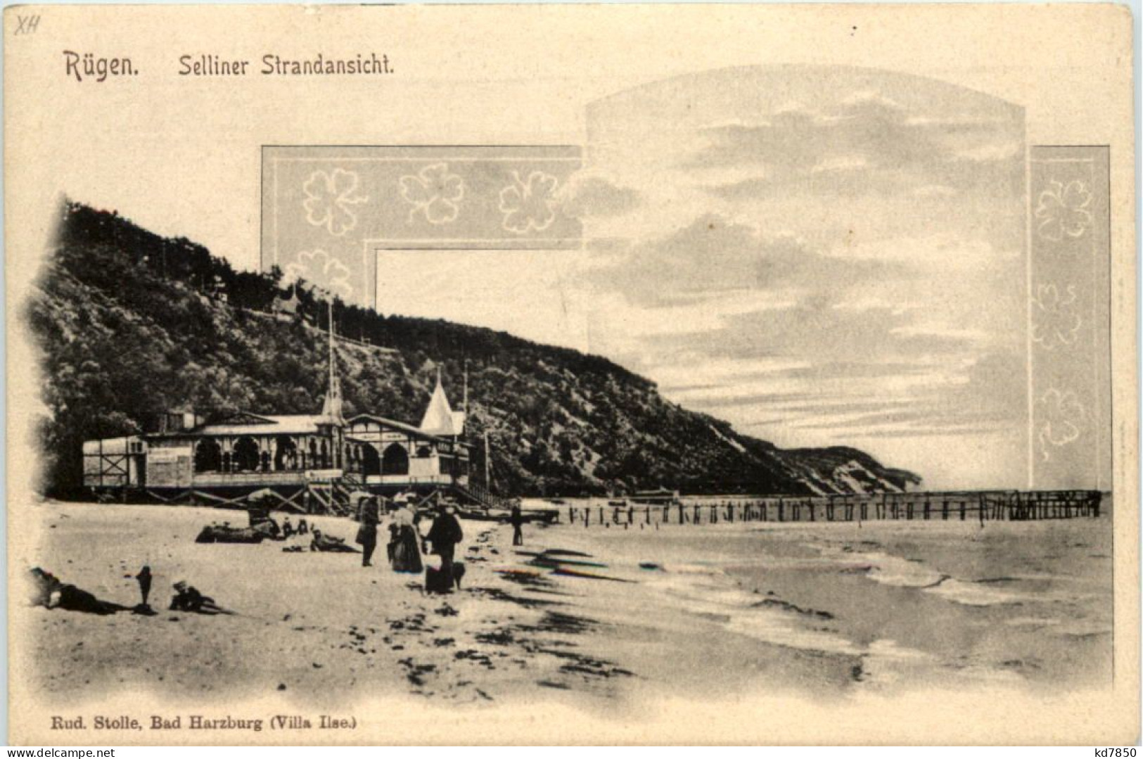 Rügen - Selliner Strandsicht - Rückseite Rügensche Kleinbahnen - Sellin