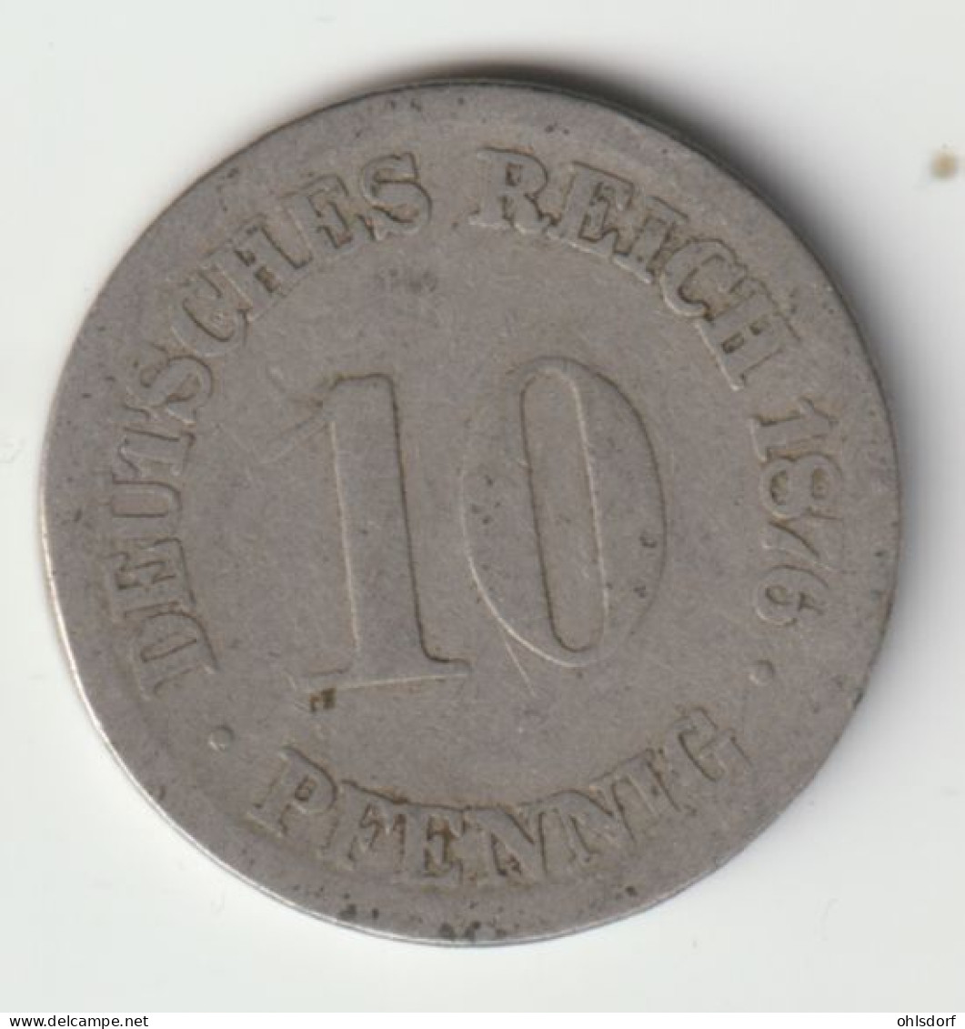 DEUTSCHES REICH 1876 F: 10 Pfennig, KM 4 - 10 Pfennig