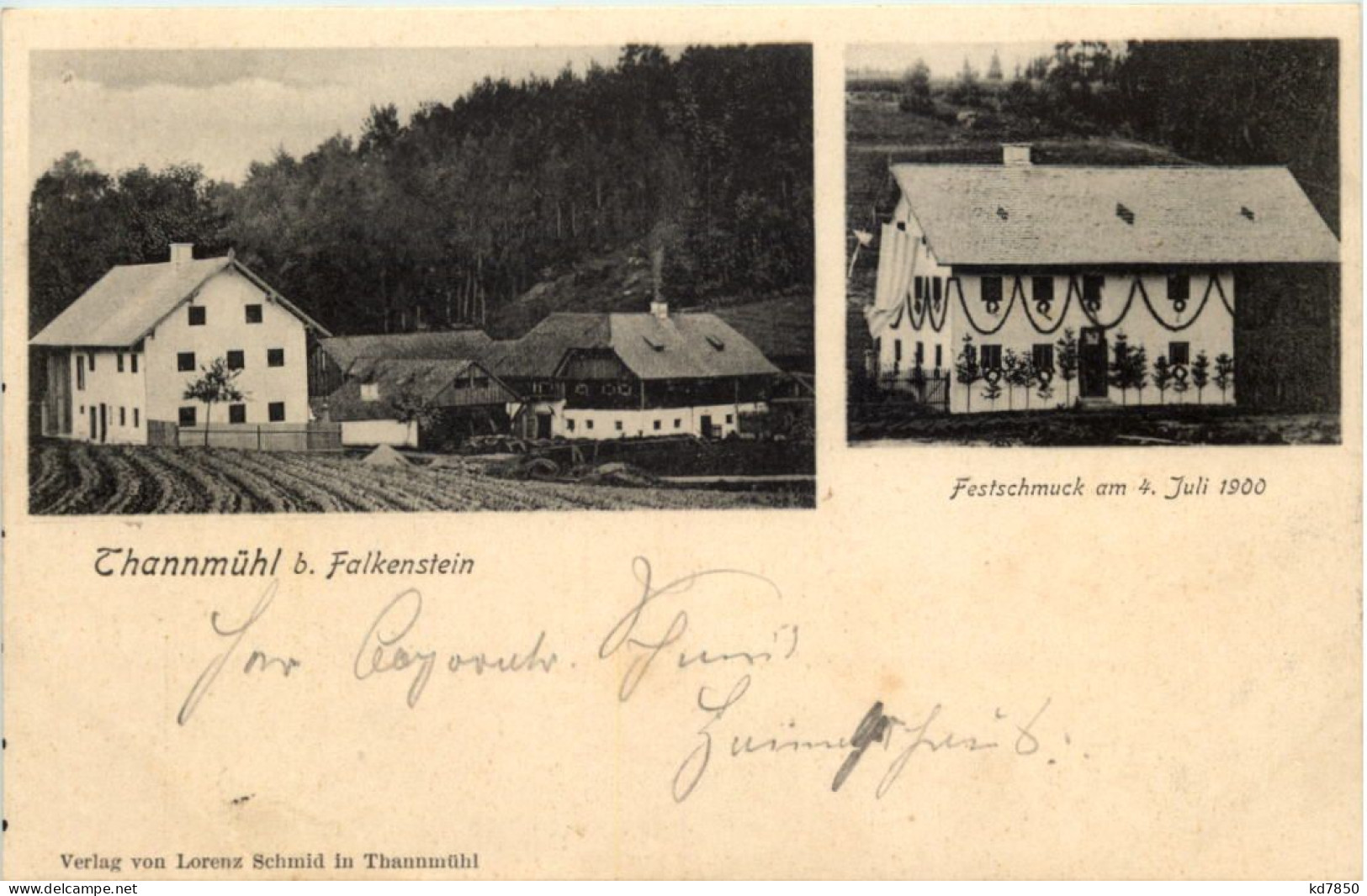 Thannmühl Bei Falkenstein - Festschmuck 1900 - Cham