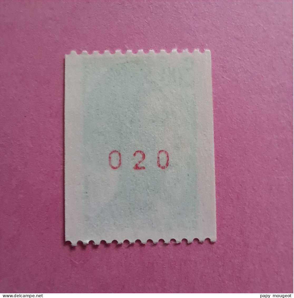 Roulette N°2487a 2. F Vert Neuf ** (photo Non Contractuelle) - 1982-1990 Vrijheid Van Gandon