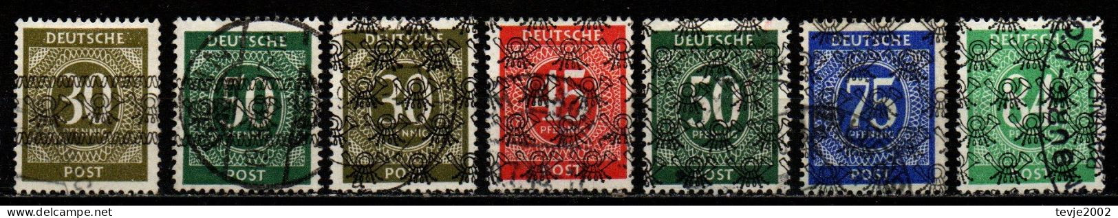 Bizone 1948 - Lot Aus Mi.Nr. 66 - 68 - Gestempelt Used - Afgestempeld