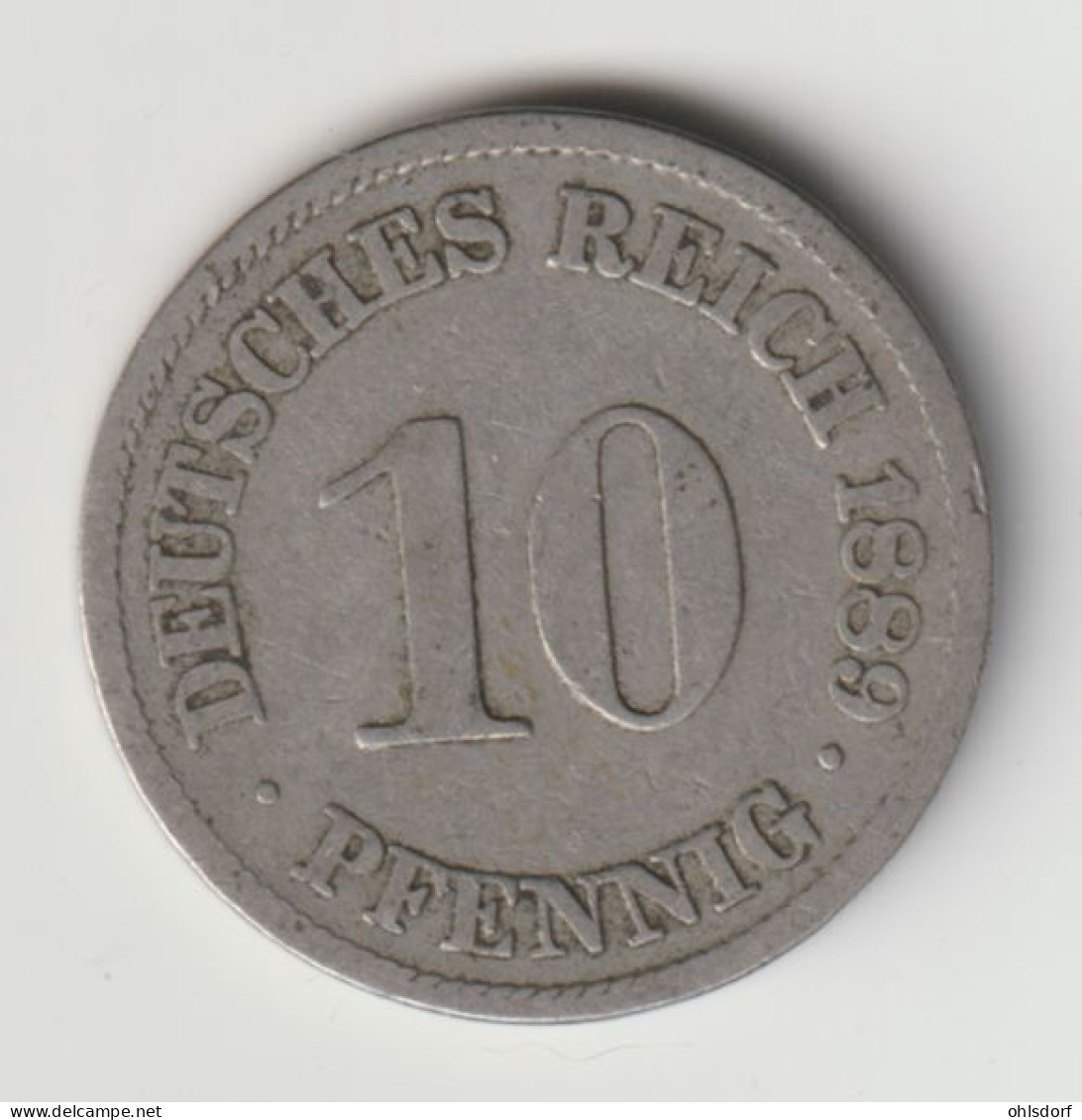 DEUTSCHES REICH 1889 A: 10 Pfennig, KM 4 - 10 Pfennig
