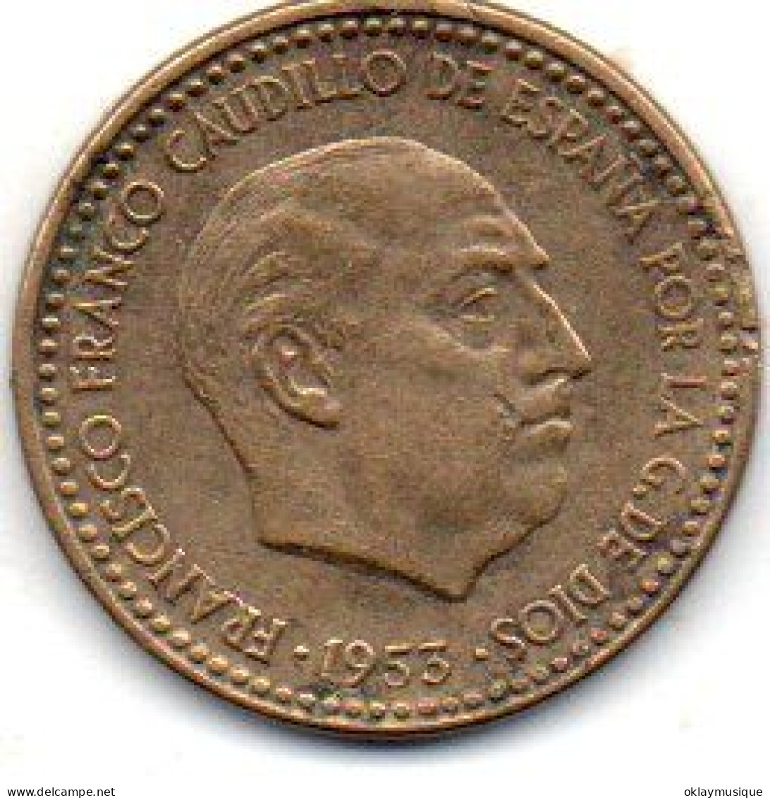 1 Pesetas 1953 - 1 Peseta