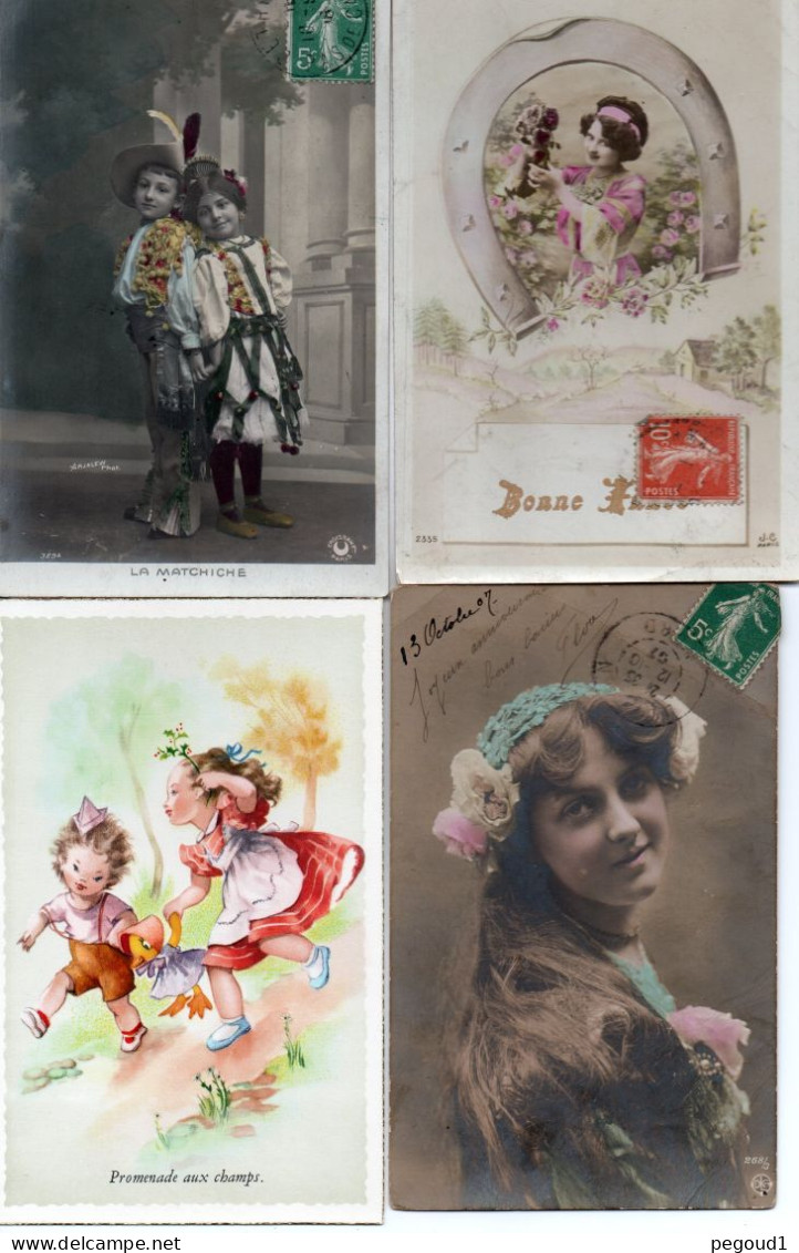 FANTAISIE. ENFANT . LOT 78 CARTES POSTALES. LIVRAISON OFFERTE   achat immédiat