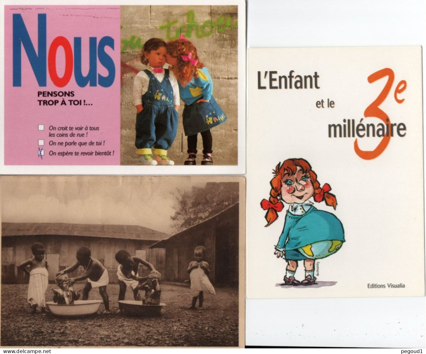 FANTAISIE. ENFANT . LOT 78 CARTES POSTALES. LIVRAISON OFFERTE   achat immédiat