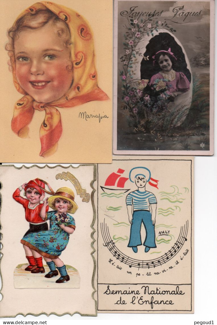 FANTAISIE. ENFANT . LOT 78 CARTES POSTALES. LIVRAISON OFFERTE   achat immédiat