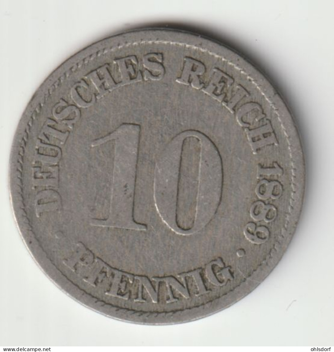 DEUTSCHES REICH 1889 A: 10 Pfennig, KM 4 - 10 Pfennig