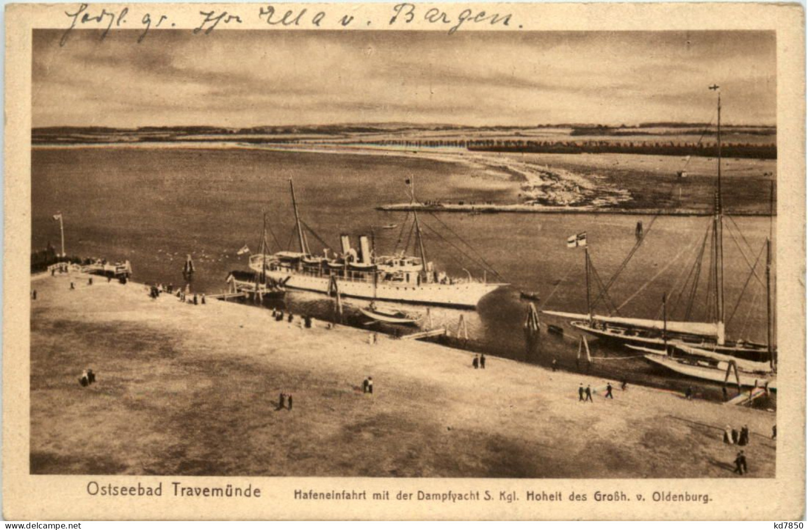 Travemünde, Hafeneinfahrt Mit Dem Dampfer - Lübeck-Travemünde