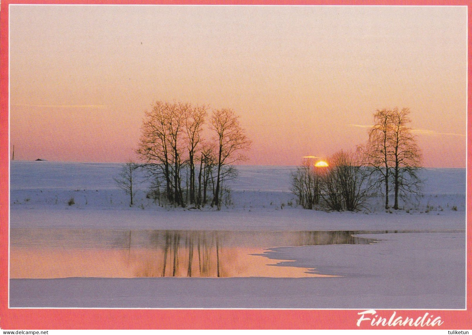Postal Stationery - Winter Lake Landscape - Red Cross 1991 - Finlandia - Suomi Finland - Postage Paid - Postwaardestukken