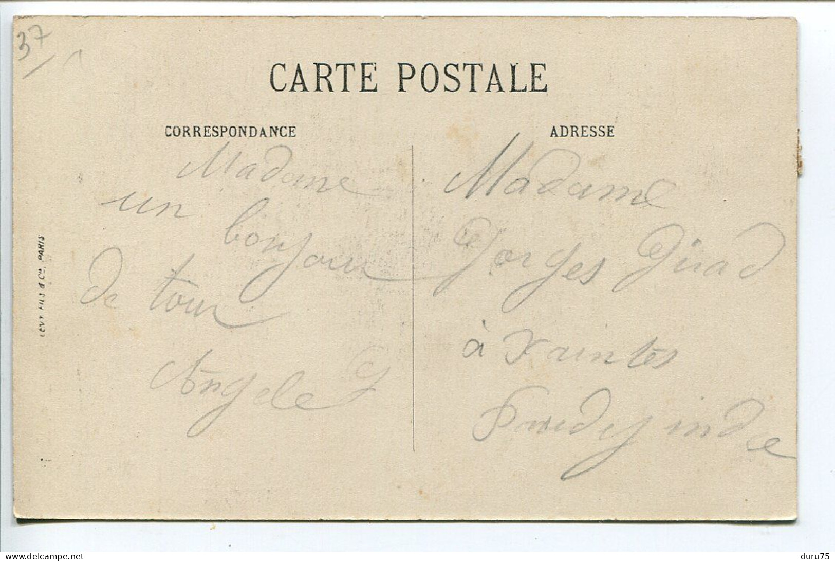CPA Voyagé 1917 * NOS TOURANGELLES * 4 Jeunes Femmes Costumes Coiffes * N.P. Editeur - Centre-Val De Loire