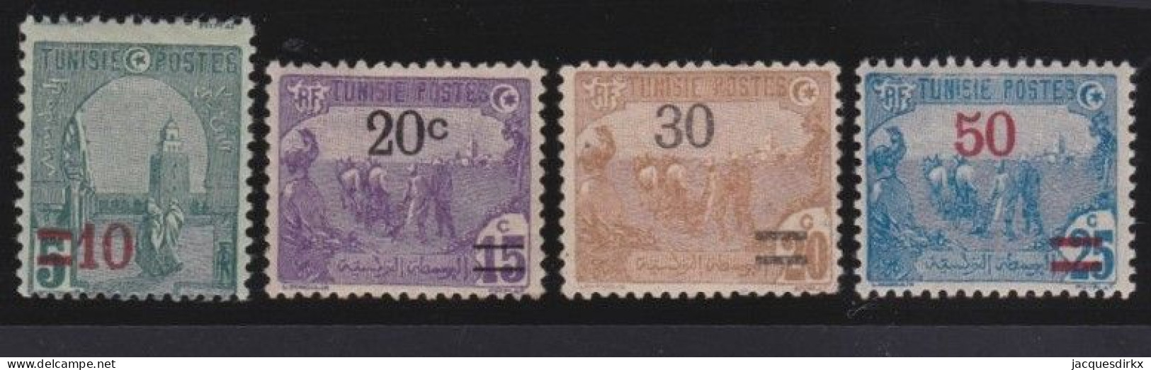 Tunisie   .  Y&T   .    4 Timbres  .      *    .    Neuf Avec Gomme - Neufs