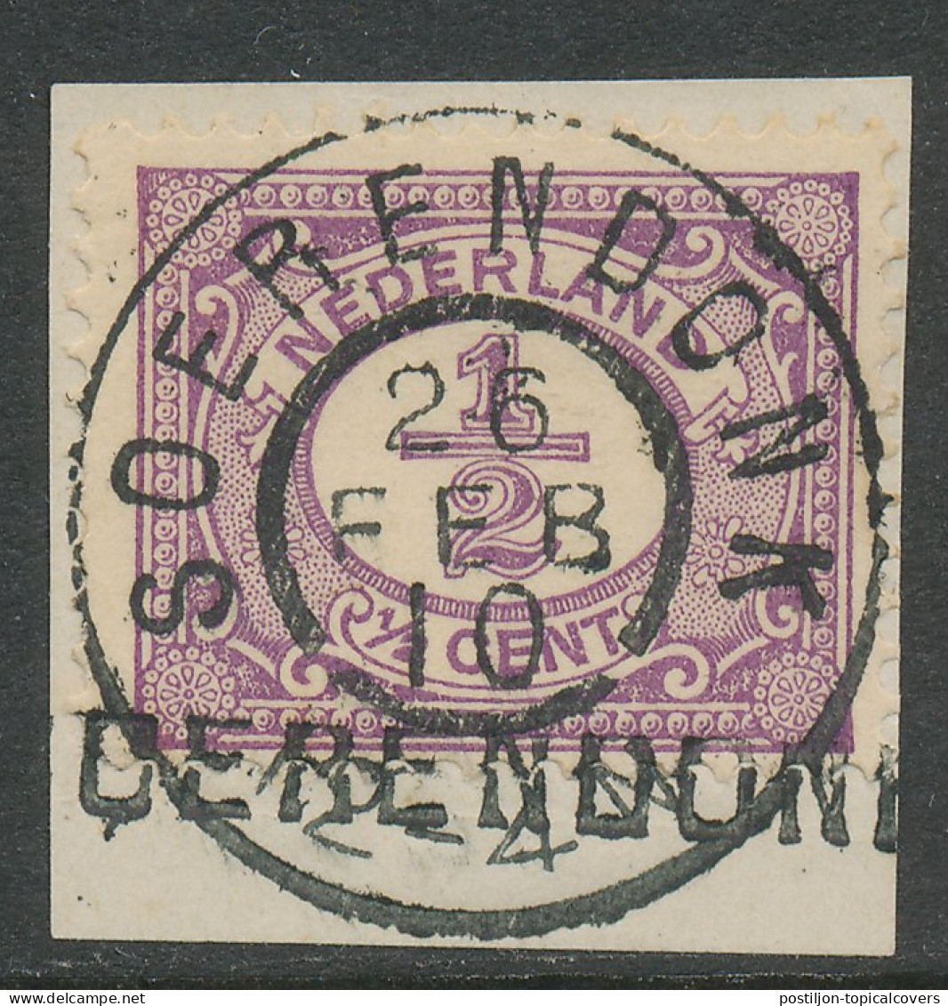 Grootrondstempel Soerendonk 1910 - Met Naamstempel - Storia Postale