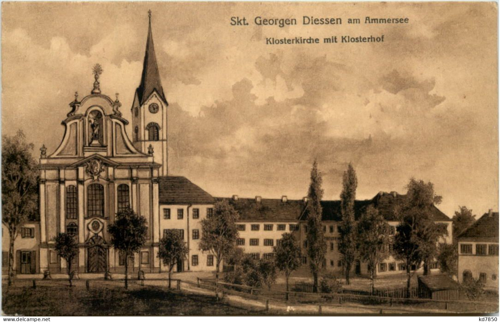 Am Ammersee, Diessen, St.Georgen, Klosterkirche Mit Klosterhof - Diessen