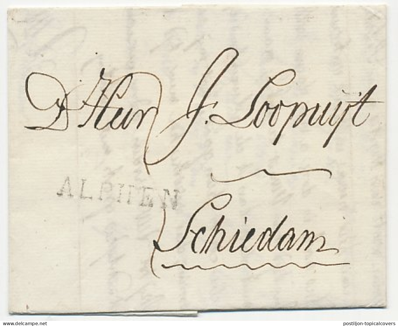 Alphen - Schiedam 1821 - ...-1852 Voorlopers