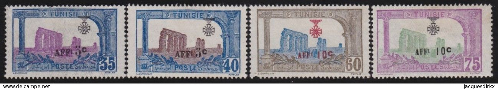 Tunisie   .  Y&T   .    4 Timbres  .      *    .    Neuf Avec Gomme - Neufs