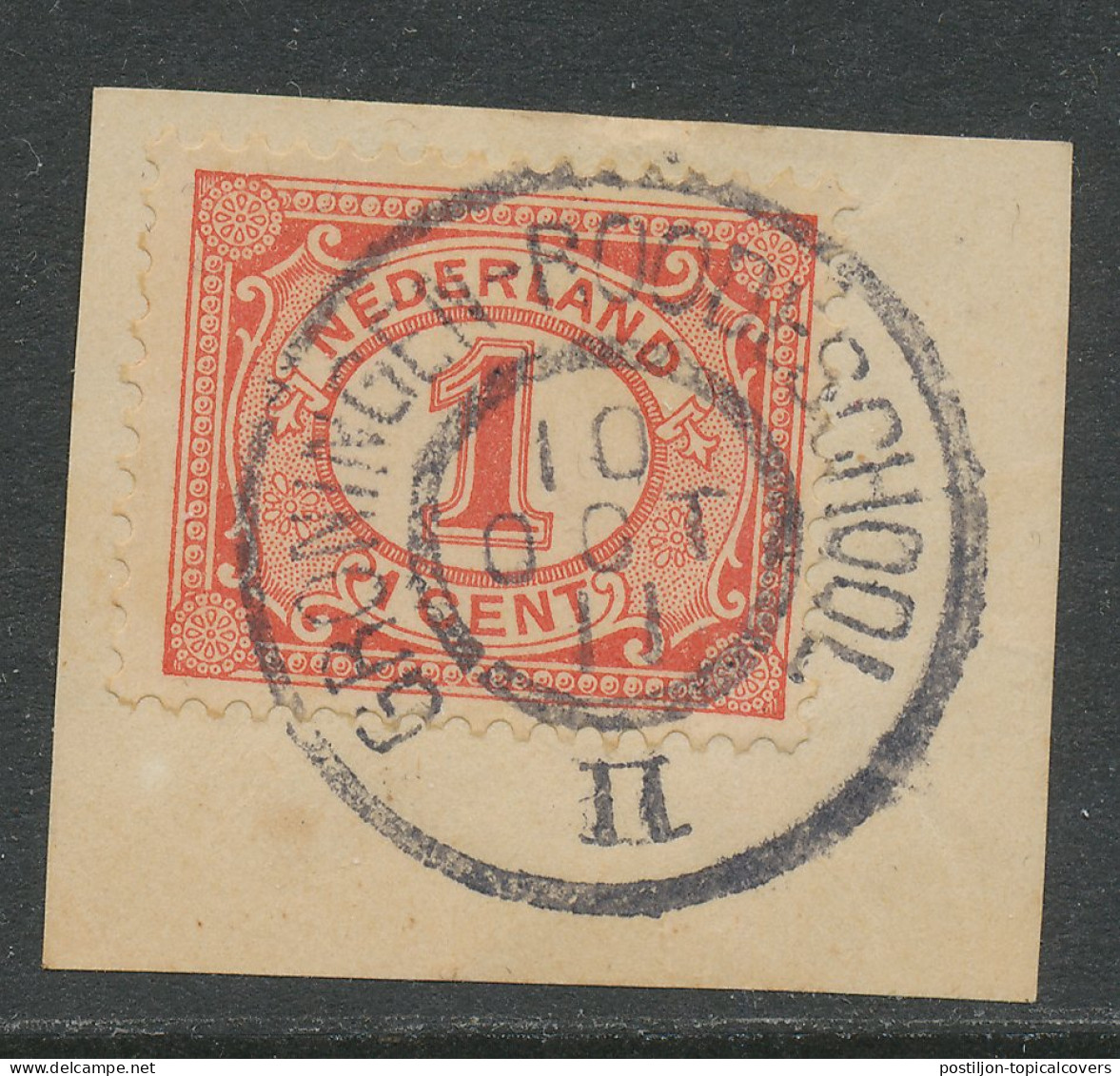 Em. 1899 Grootrondstempel Traject Groningen - Roodeschool II 191 - Postal History