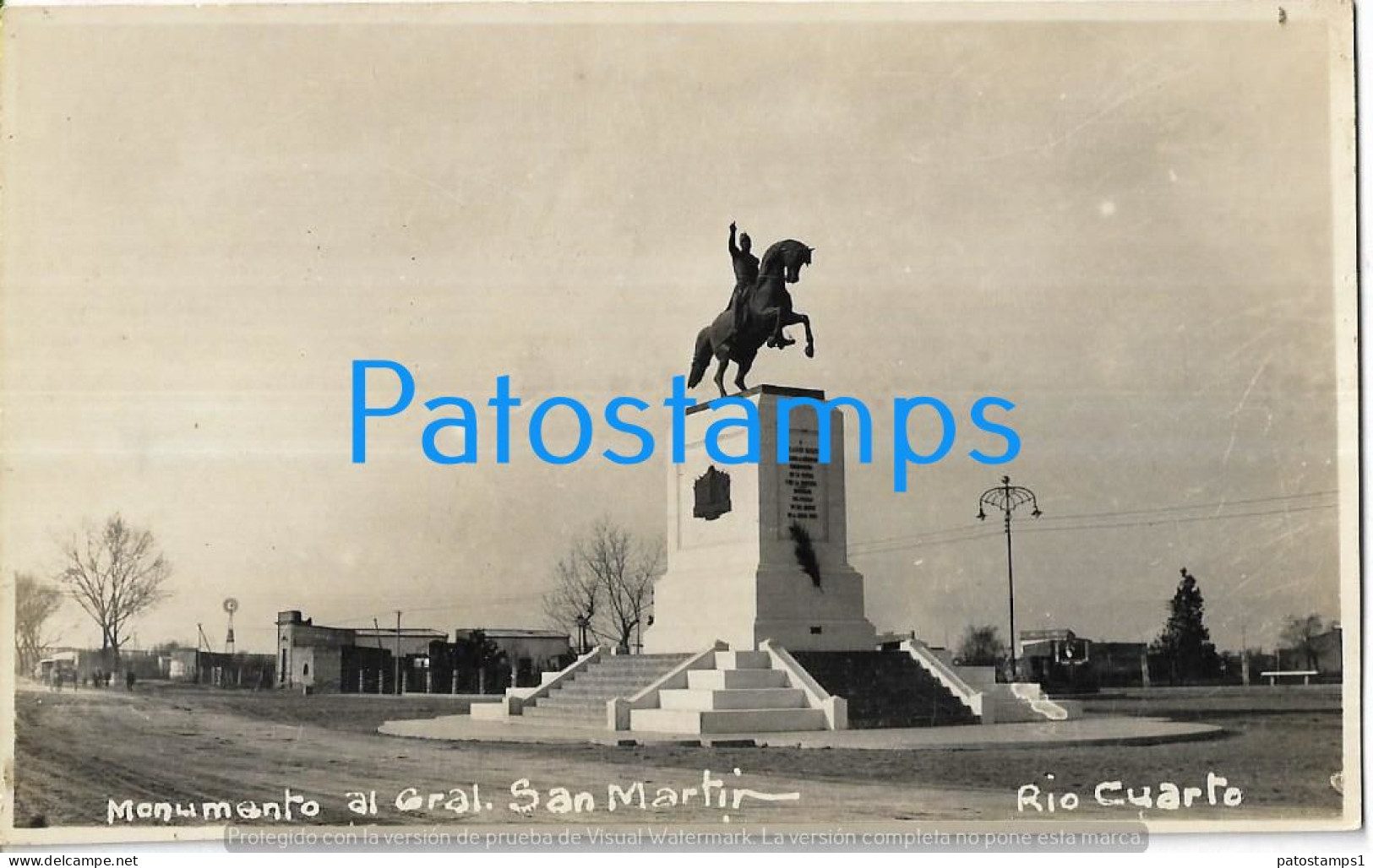 226684 ARGENTINA CORDOBA RIO CUARTO MONUMENTO AL GRAL SAN MARTIN POSTAL POSTCARD - Argentinien