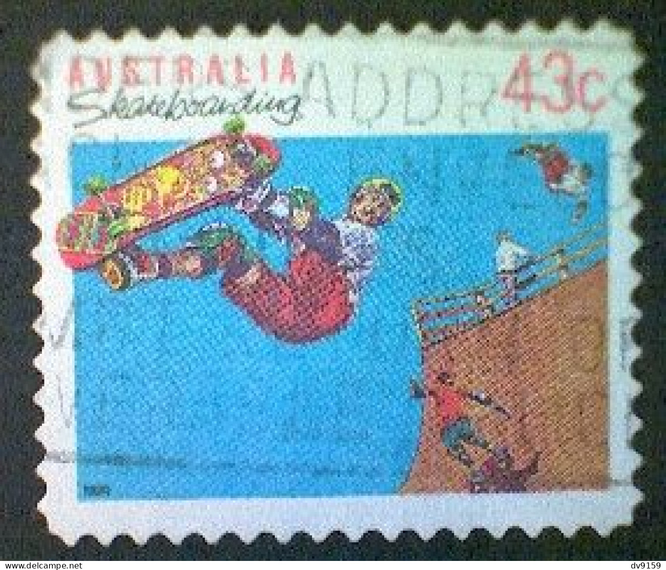 Australia, Scott #1186a, Used (o), 1991, Australian Sports: Skateboarding, SDC 11½, 43¢, Multicolored - Usados