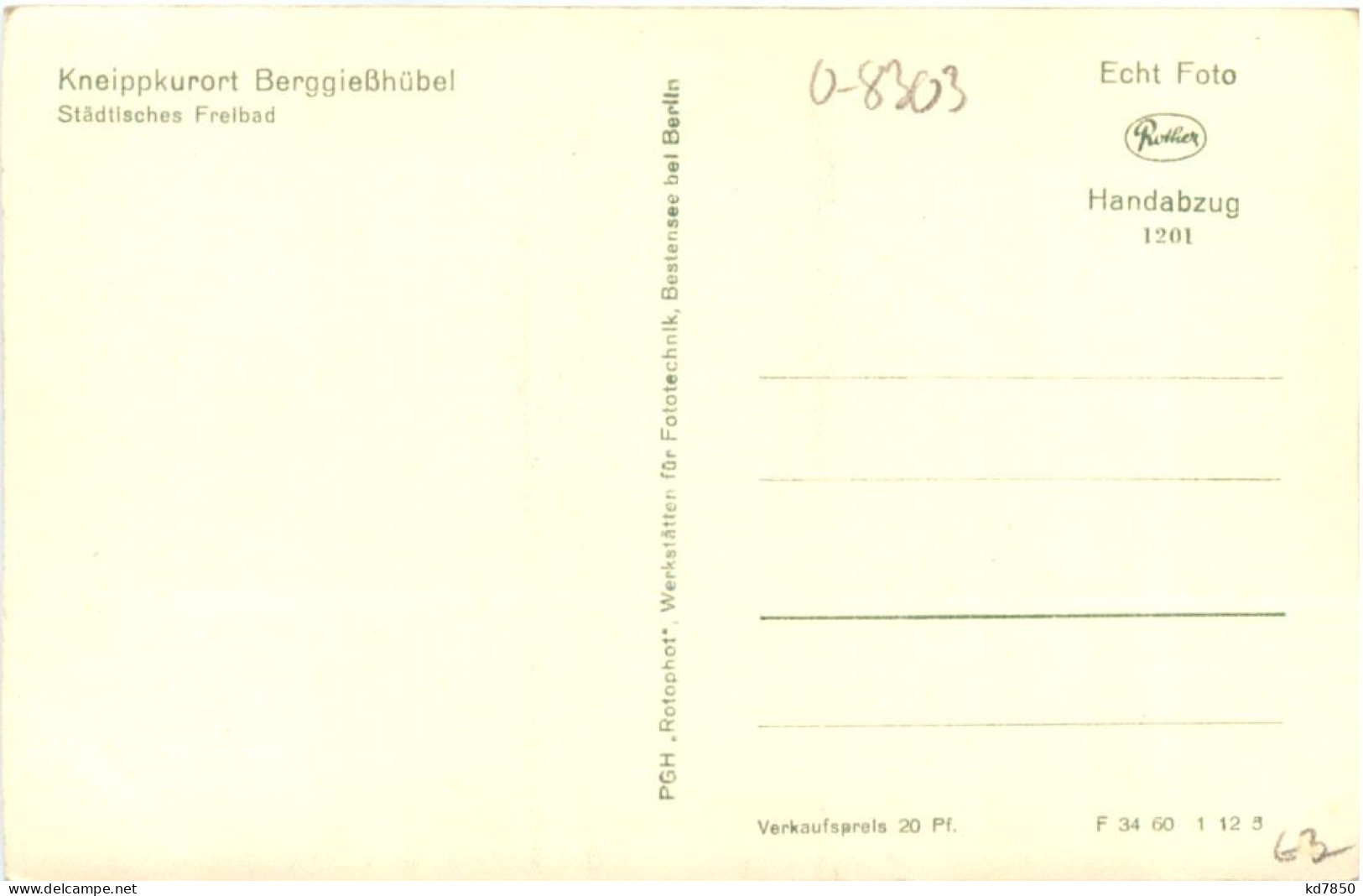 Berggießhübel - Freibad - Bad Gottleuba-Berggiesshuebel